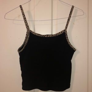 Brandy melville black leopard tank